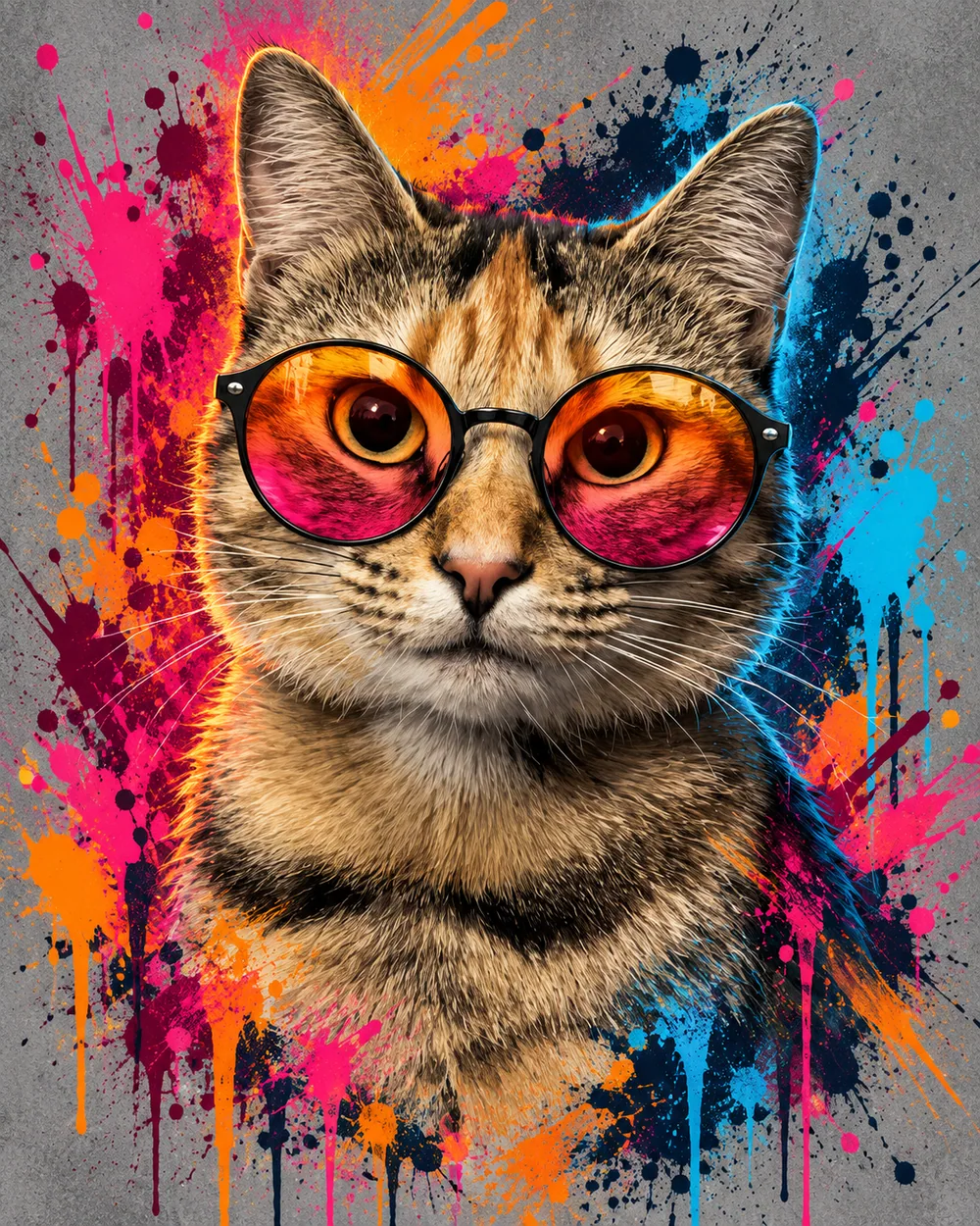 Portrait Chromatique — chat