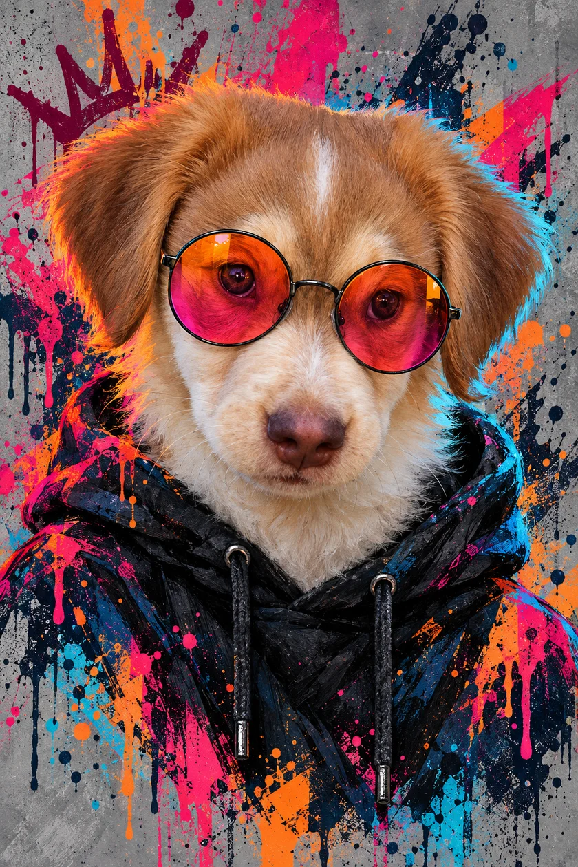 Portrait Chromatique — chien